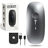 Canslab Ultrablade PRO Auto Stop Can Opener - Rechargeable Electric Can Opener for Kitchen for Seniors with Arthritis - One Touch Side Cut Opener, Smooth Edge, Handfree, Wall Mounted Small, Titanium