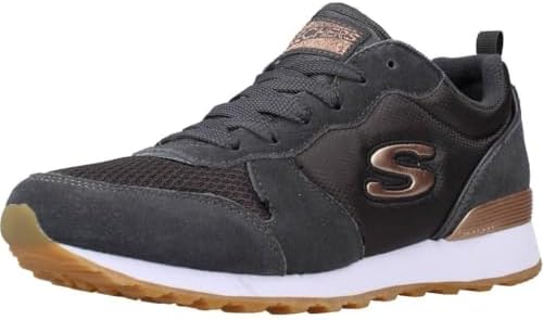 SKECHERS OG 85-Goldn Gurl | Wildleder und Textil, runde Zehenkappe, Schnürung