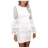 🌸ROUTINFLY🌸 Kleid damen füllt die Casual und Modern. Luftiges Winterkleid Damen geeignet für Urlaub . Der Stoff ist schön weich und luftig und passt Ihren Körper perfekt.