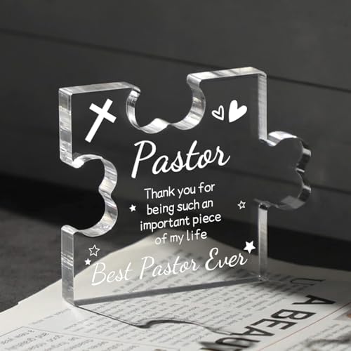 Image of Heart shaped plaque gift (Pastor)