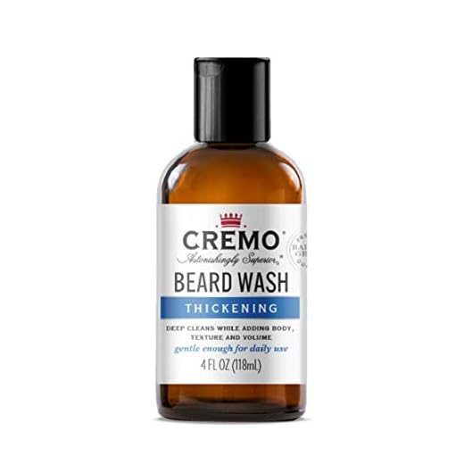 Cremo Beard Wash Thickening Formula Deep Cleans While Adding Volume, 4 Fl Oz