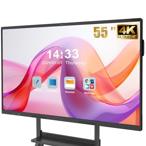 JASZDOT Interaktives Whiteboard 55 Zoll Smartboard, 4K UHD...