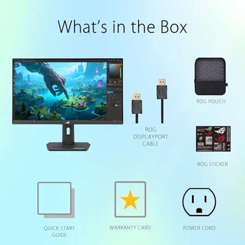 Image of ASUS ROG Strix 27 inch 2K HDR Gaming Monitor - QHD (2560 x 1440), 270Hz, 1ms, Fast IPS, DCI-P3 95%, ELMB, G-Sync Compatible, AI Gaming, DisplayPort & HDMI & USB-C, Height /Tilt /Pivot /Swivel, VESA, Black