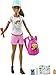 Barbie -Bambola Escursionista, Bruna, con Cucciolo e 9 Accessori, Giocattolo per Bambini 3+ Anni, GRN66