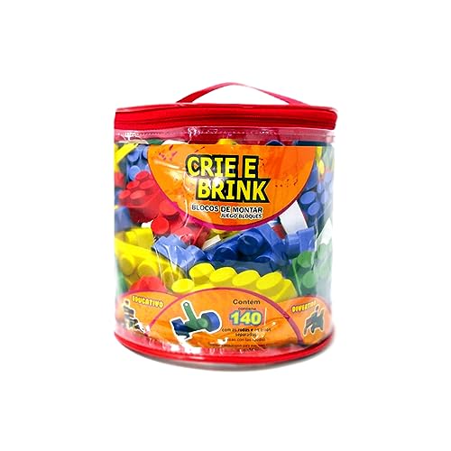 Kit 140 Peças De Blocos De Montar Educativo Brinquedos Infantil - Gravo Brink