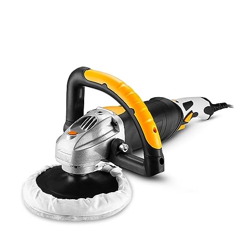 Pulidora húmeda, Máquina pulidora automática de velocidad Variable de 1600W, pulidora eléctrica de 3200rpm y 180mm, pulidora de coche, herramientas de encerado y lijado de suelos