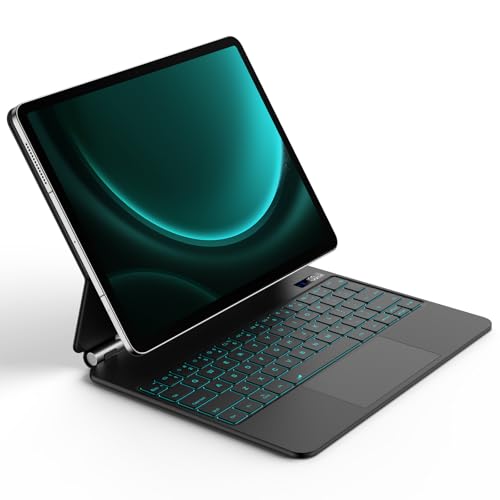 GOOJODOQ Magic Keyboard for Samsung Galaxy Tab S9+/S9 FE+/S8+/S7+/S7 FE 12.4 inch,12.4