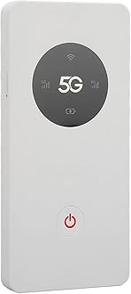 5G Router Supports 16 Devices, Pocket Mobile Hotspot Nano SIM Slot 2.77Gbps DL 1.25Gbps 5G Mobile Hotspot with USB Cable Pin, 8000mAh Travel Hotspot Network