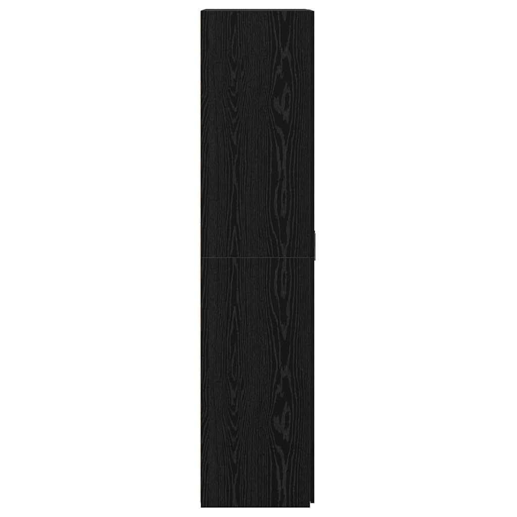 Générique Haut Armoire Chêne Noir 70 x 42.5 x 185 cm Bois d'ingénierie,Meubles, Armoires & Meubles de Rangement, Buffets & bahuts, Noir (Poids 58.4KG)