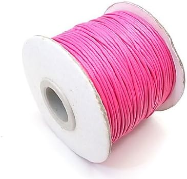 アクセサリー用 カラーナイロンコード 約1mmｘ50～60m程度 ≪3個セット≫ ピンク sk-lope-12