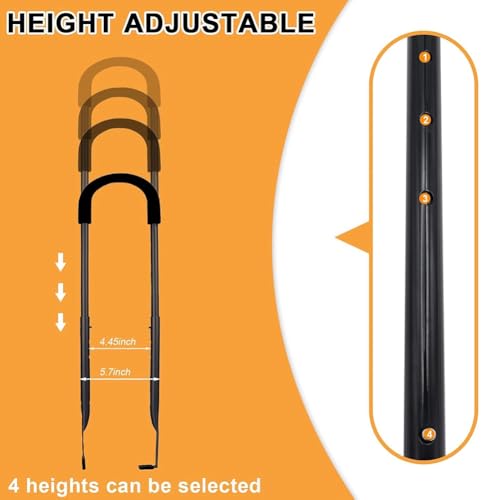 Barra de empuje para bicicleta de niños con manija de equilibrio ajustable 4