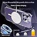 TOCOL Magnetic for iPhone 14 Pro Max Case, Non-Yellowing, Full Camera Protection, Compatible with Magsafe, Military Grade Protection, Bumper for iPhone 14 Pro Max 6.7 Inch (Clear)