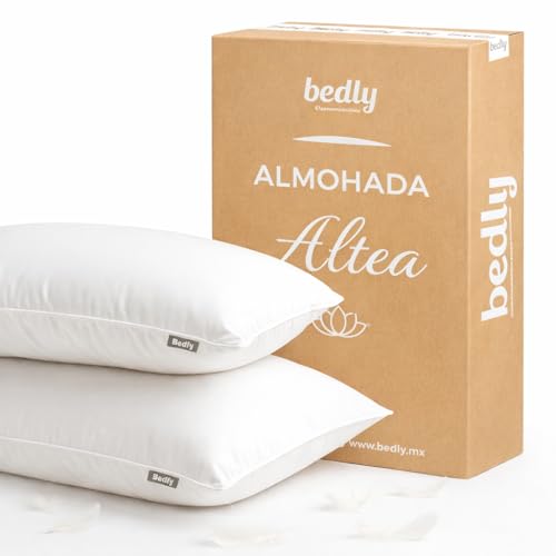 almohada pluma de ganso marca HOGARCITO