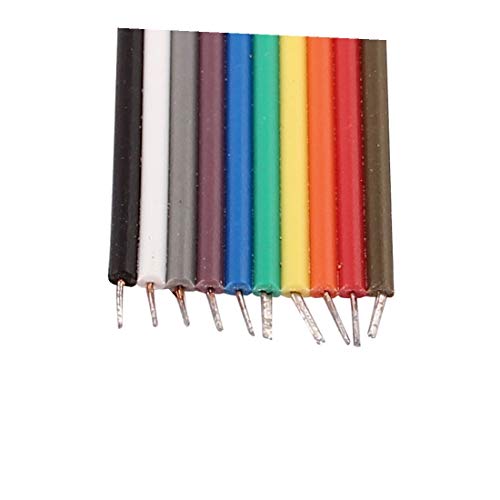 New Lon0167 2PCS 2.54mm Pitch 10P Female Breadboard Single Head Jumper Wire Cable 30cm Long(2 STÜCKE 2,54mm Pitch 10 P Weibliche Brotschneidebrett Einzigen Kopf Jumper Draht Kabel 30 cm Lange image 5