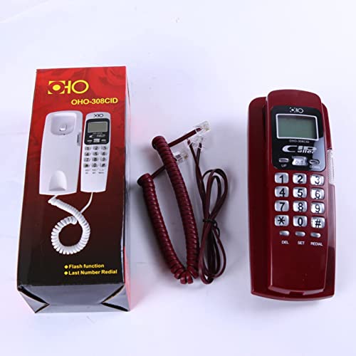 Image of Multipurpose Landline Telephone Corded Phone for Office, School, Home, Bank, Hospital, OHO-308CID Model ID LCD Display Phone (1Pcs)