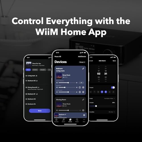 Image of WiiM Amp Ultra with Voice Remote 2 | 100W Streaming Amplifier with Premium ESS ES9039Q2M DAC & Dual TI TPA3255 Amps | Built-in RoomFit EQ & Touchscreen | HDMI ARC, Optical, RCA Inputs | Silver