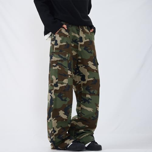 Baggy Jeans Men Camo Wide Leg Jeans Men Vintage Open Bottom Cargo Streetwear for Skater Jean2