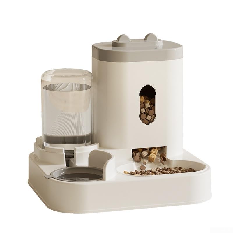 Distributore automatico con fontana d'acqua per cani gatti (cenere)