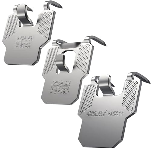 Image of 25 Pack Picture Hangers Claw for Drywall : 15 25 40 lb Wall Picture Hanging Hooks Heavy Duty Damage Free - Art Mirror Photo Frame Sawtooth Wire D Ring Hanger Kit for Room Office Decor