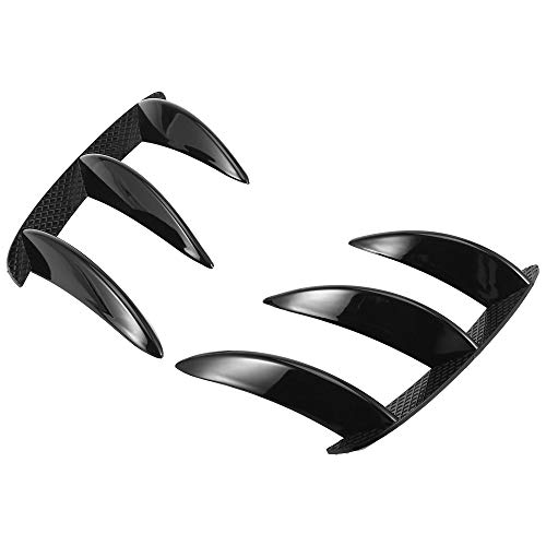 X AUTOHAUX Pair Rear Bumper Vent Cover Flaps Splitter Trim Black ABS for Mercedes-Benz W176 A200 A250 A45 AMG
