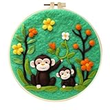 Kit de feutrage adapté aux débutants : ce kit complet comprend tout ce dont vous avez besoin pour commencer votre voyage de feutrage à l'aiguille. Vous recevrez un fil de laine dans les couleurs montrées sur l'image. Dimensions : 20 x 20 x 2 cm. 4 aiguilles de feutrage, 1 tampon de feutrage et un manuel d'instructions détaillé (français non garanti). Parfait pour les débutants, ce kit fournit tous les outils essentiels et des conseils étape par étape pour vous aider à créer de superbes œuvres d'art de la laine.