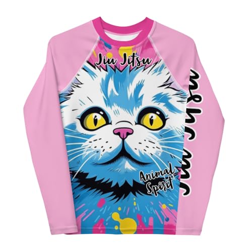 Generic Youth Girls No Gi Jiu Jitsu Rash Guard Kitten