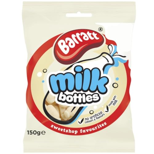 Barratt Sweet Shop Milk Bottles Sweets 12 x 150g Packs - Fun Candy