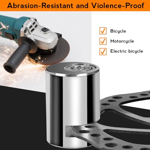 Bike Lock, Disc Brake Lock Suitable for Bicycles and Motorcycles - Thumbnail 3