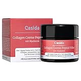 Collagen Creme Peptid Filler + Hyaluron Anti-Falten Creme mit Collagen, zweifachem Anti-Aging Peptideffekt, Hyaluron & Narzissen-Extrakt 50 ml - aus der Apotheke