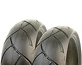2EXTREME 120/70-12 und 130/70-12 Roller Sommer Reifen kompatibel für Peugeot Speedfight 2, Satz, Set