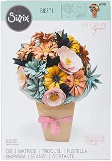 Sizzix Bigz L Die-Bundle of Flowers by Katelyn Lizardi, Steel/Wood/Plastic, Multicolour, 24.1 x 15.4 x 1.9 cm