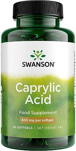 Swanson Ultra Caprylic Acid 600mg 60 Softgels