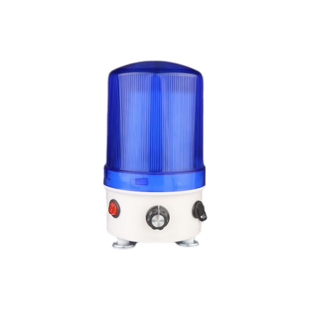 Aundhegrtt Blue Volume Control Indicator Light Featuring Adjustable Decibel And Rotating Beacon Functionality