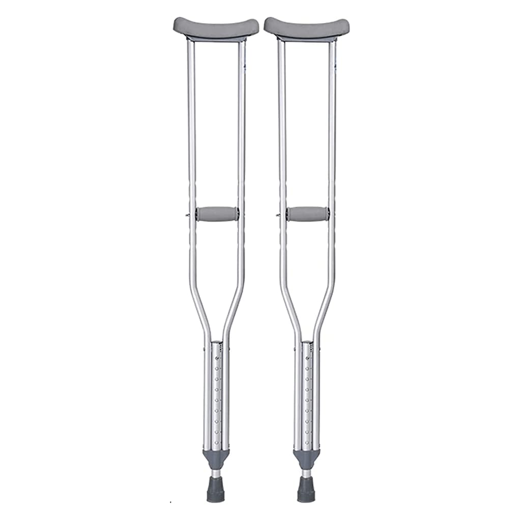 EKBBBYE Underarm Crutches Adjustable Height Aluminum Canes Walking Crutches Unisex Adult Crutches Rehabilitation Training Independence