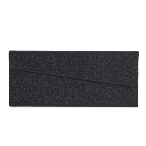 Image of VIVID Vision Unisex Adult Eyewear Specs Case Cover | Screw Driver | Free Cloth | Eye Glasses | Chashma Dibbi | Spectacle Box | Magnetic |IC-506 | Foldable | Cases | 3 IN 1 | Black