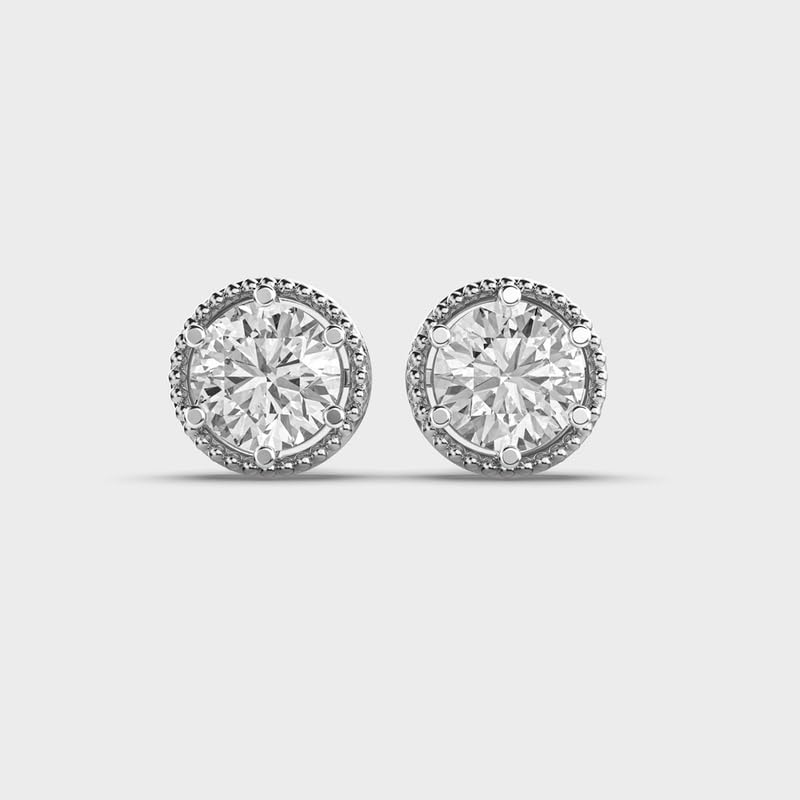 Clous d'oreilles argent 925 anti-irritation avec breloques légères de 4,2 g - 2