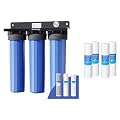 Waterdrop 3-Stage Whole House Water Filter System and Whole House Sediment Filter Water Filter, with Carbon Filter&ilter, 7-Stage Filtration Highly Reduce Lead, CSediment Fhlorine, Odor and Taste
