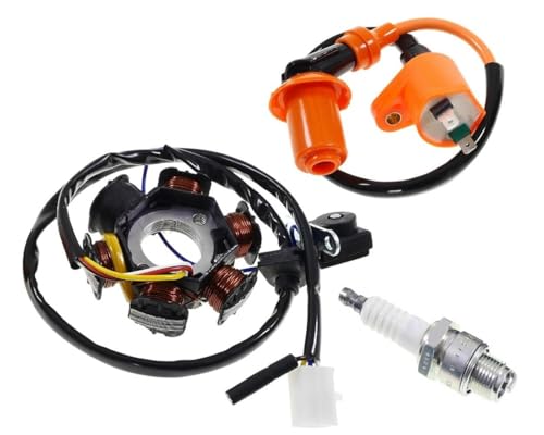 Stator d'allumage, bobine d'allumage et bougie compatible pour Peugeot vertical Speedfight 1 2, TKR