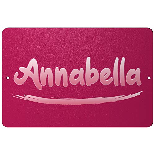 Makoroni - Annabella Female Name 8x12 inc Aluminum Decorative Wall Street Sign