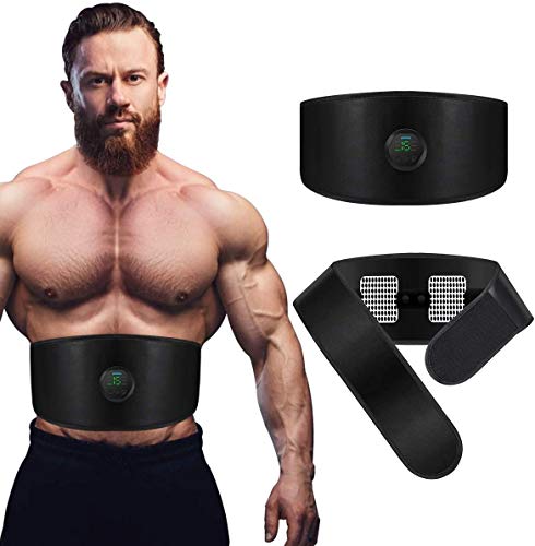 ABS Toning Training Belt, Abs Fitness Belt Work Out Power Abs Muscle Training Gear, Muscle Toning Waist Trimmer Equipment