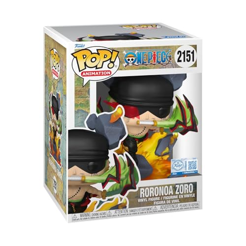 Funko Pop! Premium: One Piece - Roronoa Zoro - King of Hell - Exclusiva Amazon - Figura de Vinilo Coleccionable - Idea de Regalo - Mercancia Oficial - Juguetes para Niños y Adultos - Anime Fans