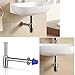 runmade Chrome Bathroom Basin Sink Bottle Trap Waste Pipe Adjustable Height & Outlet
