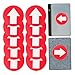 HANABASS 10pcs Reflective Arrow Direction Signs Trail Markers for Outdoor Camping Pathway Navigation Adhesive Stickers for Directional Guidance