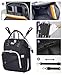 YMU Wheelchair Bags to Hang on Back, Wheelchair Backpack Storage Bag for Adults Seniors, Equipped Cup Holder, Insulation Pocket for Medicine, Carrier Shoulder Strap