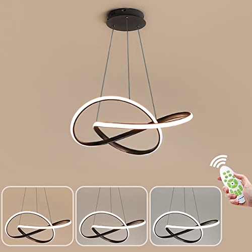 Lámpara De Araña LED Moderna, 37W 3300LM Lámpara Colgante Simple Creativa, Lámpara De Mesa De Comedor Regulable 3000K-6000K, Lámpara De Techo De Sala De Estar, Dormitorio, Lámpara De Comedor, blanco Cover