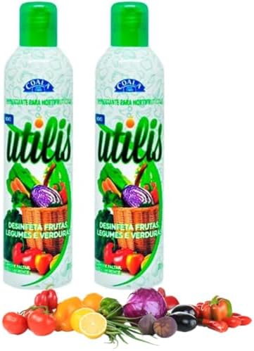 Kit 2 Coala Utilis com 300ml cada Desinfetantes Hortifrutícolas H...