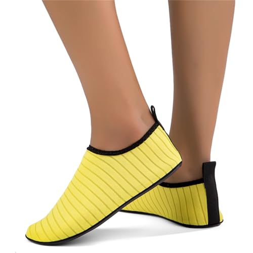 Water Shoes Barefoot Aqua Yoga Socks Quick-Dry Beach Swim Surf for Women Men Womens Mens Pool Walking Park Boating Sports Adult Non Slip River Lake surf Black Camping Slip-on Sport Exercise4