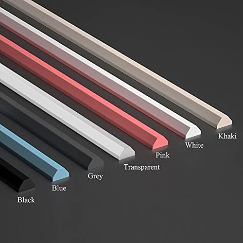 Barrera de agua de silicona autoadhesiva para el suelo, impermeable, protector de ducha transparente de 2 m y tapón de agua para habitaciones húmedas