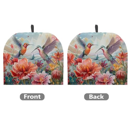 Image of Hummingbird Tea Cozy for Teapot Insulated Rose Hibiscus Tea Pot Cover Home Kitchen Decorative Tea Cosy for Teapot Dust Protector for Women