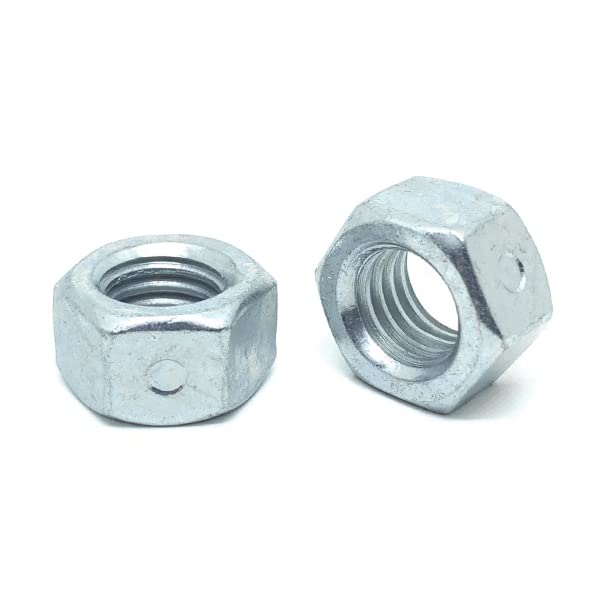 (25 Pieces) 5/8"-18 Steel Two Way Reversible Hex Lock Nuts Zinc